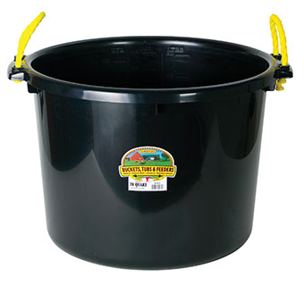 MUCK TUB - 70 QUART - BLACK - EACH