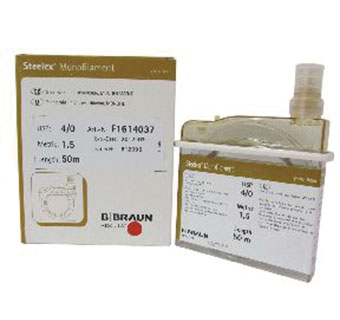 BRAUN SURGICAL SUTURES STAINLESS STEEL 4/0 (34 G) 50 M