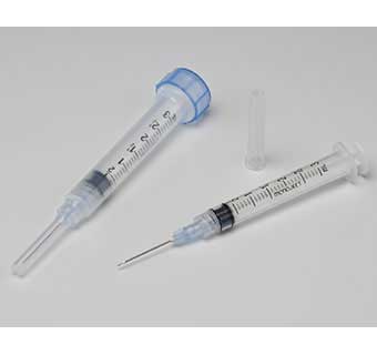 RIGID PACK 3 ML SYRINGES 22 GAUGE X 3/4 INCH LUER LOCK NEEDLE EACH