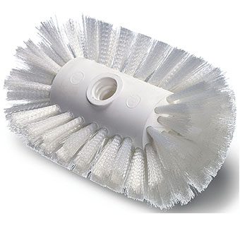 BULK TANK BRUSH W / WHITE NYLON BRISTLES 5-1/2 IN X 7-1/2 IN