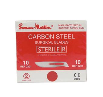 SWANN-MORTON SCAPEL BLADE STERILE SIZE 10 (100/BOX)