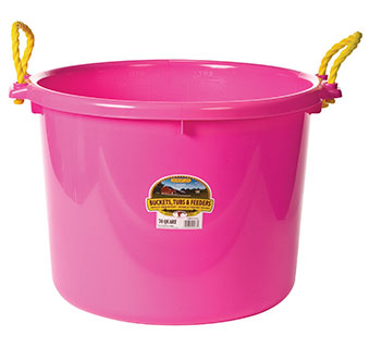 MUCK TUB - 70 QUART - HOT PINK - EACH