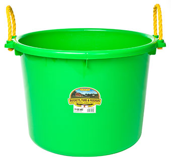 MUCK TUB - 70 QUART - LIME GREEN - EACH