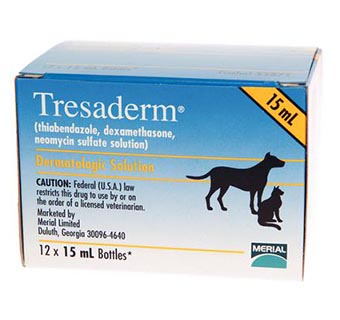 TRESADERM SOLUTION 15 ML 12/PKG (AGENCY) (RX)