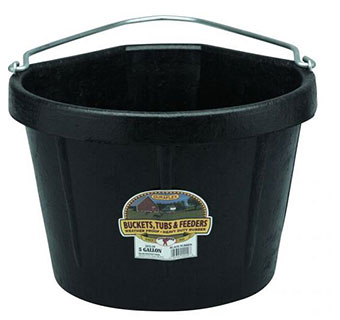 CORNER RUBBER BUCKET BLACK 5 GALLON 1/PKG