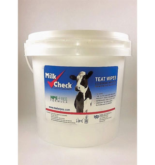 MILK CHECK® TEAT WIPES 7 IN L X 8 IN W 700/PL