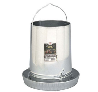 HANGING METAL POULTRY FEEDER WITH PAN- 30LB - EACH