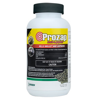PROZAP® MOLE AND GOPHER PELLETED BAIT 1/8 1 LB JAR