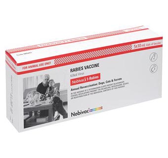 NOBIVAC® 1-RABIES VACCINE 5 X 10 ML