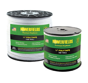PREMIUM POLYFENCE POLYTAPE 1/2 IN WHITE 1320 FT