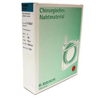 BRAUN SURGICAL SUTURES IN CASSETTE PACKS 2/0 50 M