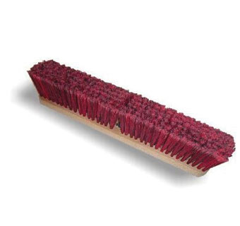 BLACK DIAMOND® 1900S FINE BROOM HEAD RED 3-1/8 IN BRISTLE 18 IN L