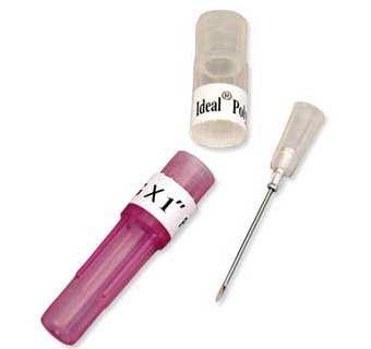 IDEAL® DISPOSABLE NEEDLE POLY HARD 20 GA X 1 IN 100/PKG