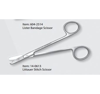 LITTAUER STITCH SCISSOR ECONOMY STAINLESS STEEL 4-1/2 IN L