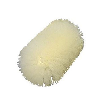 BULK TANK BRUSH WITH WHITE NYLON BRISTLES - 4.5 INCHES