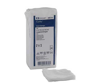 CURITY™ WOVEN GAUZE SPONGES NON-STERILE 3 INCH X 3 INCH X 12 PLY 200/PKG