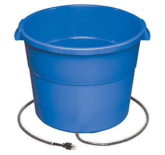 HEATED WATER BUCKET - 16 GALLON - EACH