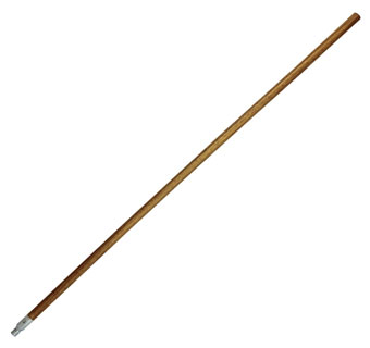 STAINED THREADED HANDLE 15/16 IN DIA X 5 FT L HARDWOOD/METAL