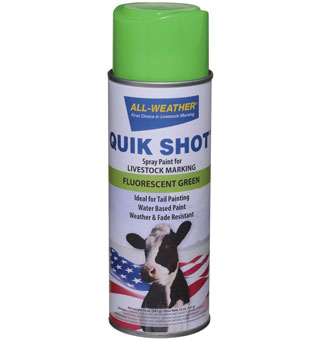MARKAL® ALL-WEATHER® QUIK SHOT® INVERTED TIP SPRAY PAINT 13 OZ GREEN 1/PKG