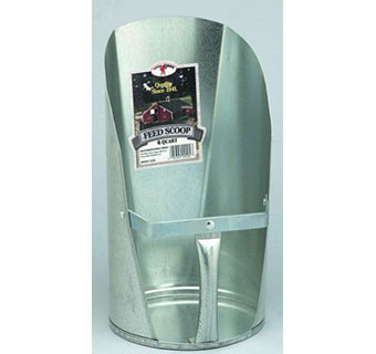 GALVANIZED FEED SCOOP - 6 QUART - EACH