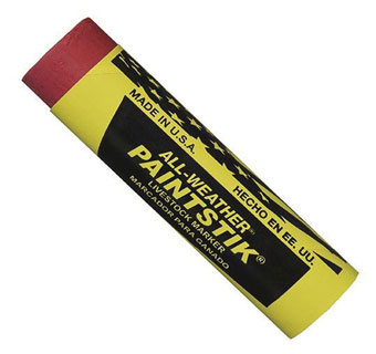 MARKAL® ALL-WEATHER® PAINTSTIK® LIVESTOCK MARKER RED 1/PKG