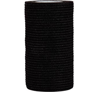 FLEXWRAP® E-Z TEAR® COHESIVE BANDAGE 4 IN BLACK 100/BOX