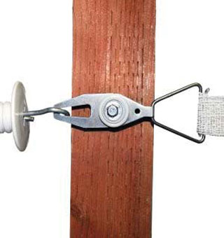 WIDE TAPE TENSIONER WITH GATE PLATE