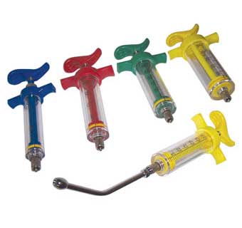NYLON SYRINGE 20CC RED