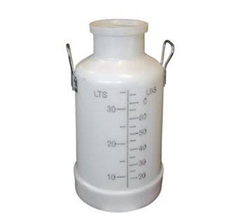 POLY MILK BUCKET WITH STORAGE LID & TWO HANDLES - 80LB