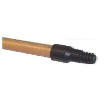 PT BROOM HANDLE WITH PLASTIC THREAD TIP 15/16 IN DIA X 48 IN L