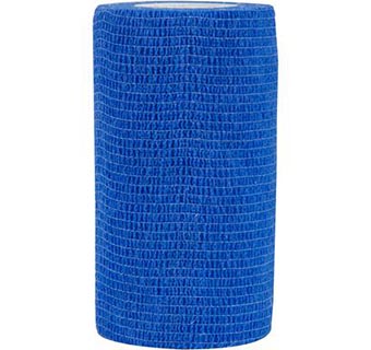 FLEXWRAP® E-Z TEAR® COHESIVE BANDAGE 4 IN BLUE 18/BOX