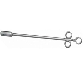 METAL BALLING GUN WITH  5/8 IN  METAL HEAD AND BRASS CLIPS - EACH