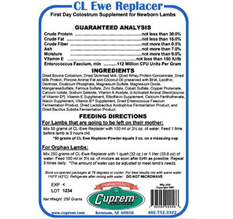 CL EWE REPLACER 250 G 1/PKG