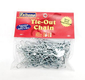 LIGHTWEIGHT TIE-OUT CHAIN 2 MM 10 FT L