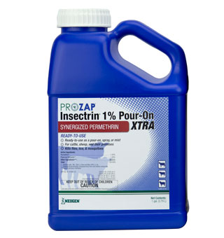 PROZAP INSECTRIN 1% POUR ON XTRA GALLON