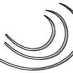 CRUCIATE SUTURE NEEDLES MEDIUM 6/PKG