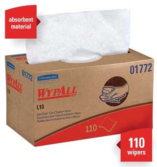 WYPALL® L10 SINGLE FOLD DAIRY TOWEL 10-1/4 IN L X 9 IN W 1980/CS