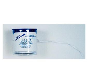 BRAIDED UMBILICAL TAPE 1/8 IN X 20 YD