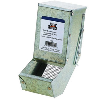 METAL SMALL ANIMAL FEEDER WITH  LID AND SIFTER BOTTOM - 3IN - EACH