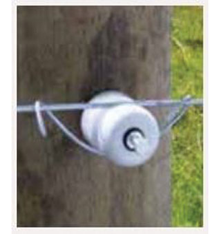 PATRIOT™ INSULATOR WITH NAIL PORCELAIN FOR WOOD POST 25/PKG