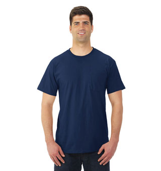 JERZEES® DRI-POWER® 29MPR POCKET T-SHIRT BLEND NAVY XL