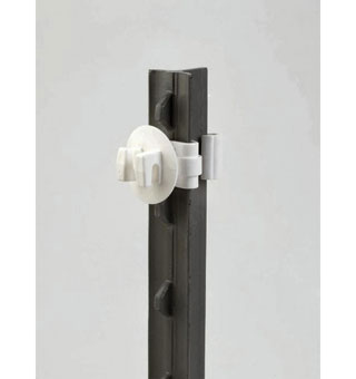 SUPER SUNG® T-POST INSULATOR WHITE 25/PKG