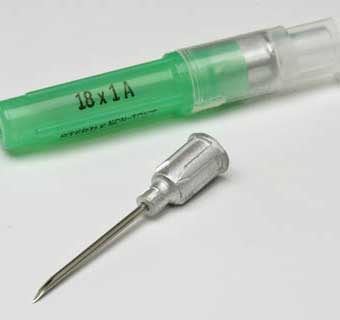 MONOJECT™ VET NEEDLE ALUMINUM HUB 16 GAUGE X 1 INCH A - BEVEL EACH