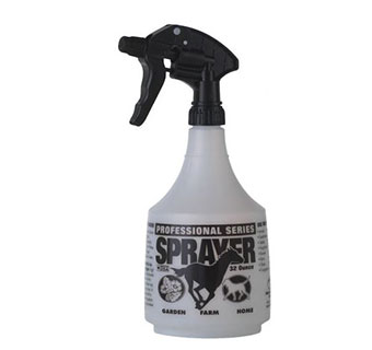 PROFESSIONAL SPRAY BOTTLE 32 OZ BLACK EQUINE DESIGN