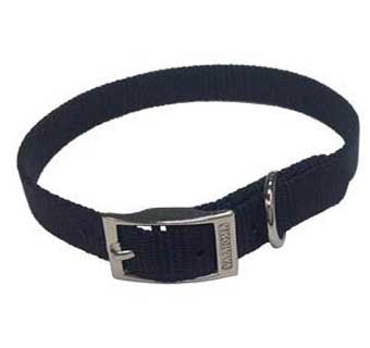 720 SINGLE LAYER DOG COLLAR NYLON 14 IN X 5/8 IN RED