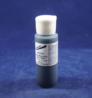 NEW METHYLENE BLUE STAIN 2 OZ DISPENSING BOTTLE