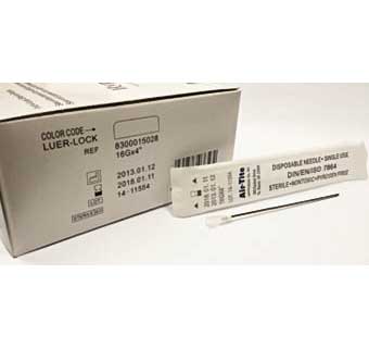 AIRTITE VET PREMIUM HYPODERMIC NEEDLE 16 GA X 4 IN 100/PKG