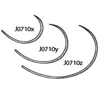 SUTURE NEEDLE CRVD L 6/PKG