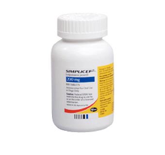 SIMPLICEF™ 200 MG TABLETS 100/BOTTLE (RX)