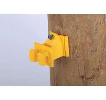SNUG® INSULATOR 1 IN YELLOW FOR WOOD POST 25/PKG